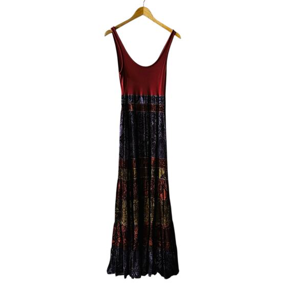 Anthropologie Colima Snake Print Sleeveless Maxi Dress Size S Small Multi - Picture 2 of 7
